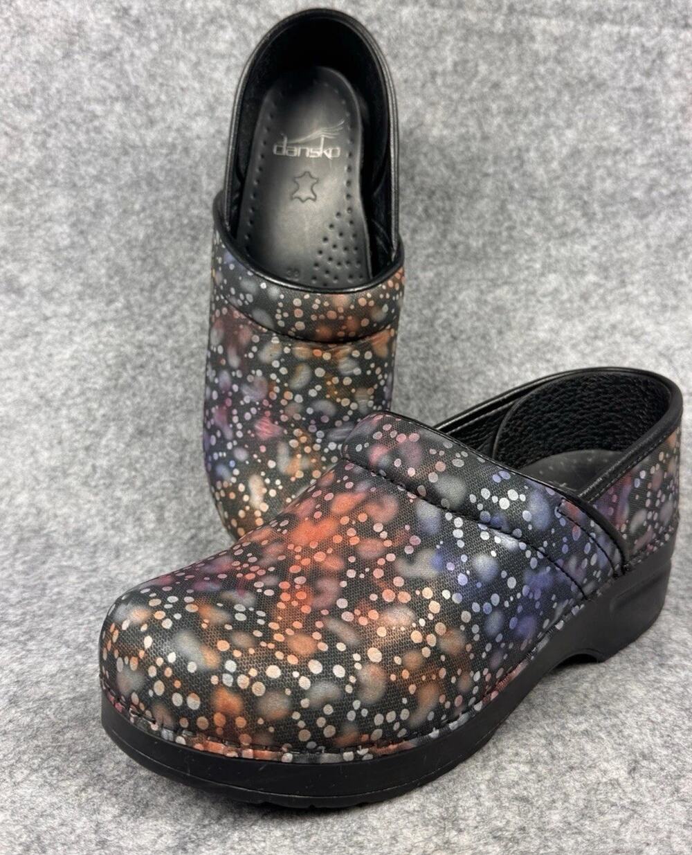 DANSKO EUR 36 US 5 Professional WMNs Stapled Clog in Dewdrop Leather Shoe